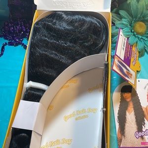 Awesome Luxury long Crimp Bang Wig